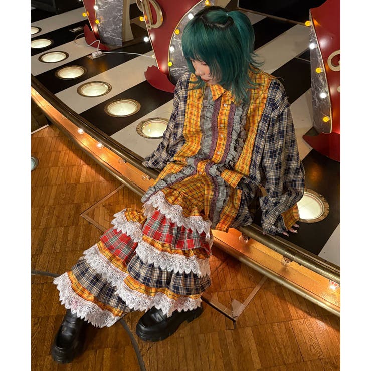 【Ciaopanic】【Im×CIAO】ティアードフリルドッキングパンツ | PAL GROUP OUTLET | 詳細画像2 