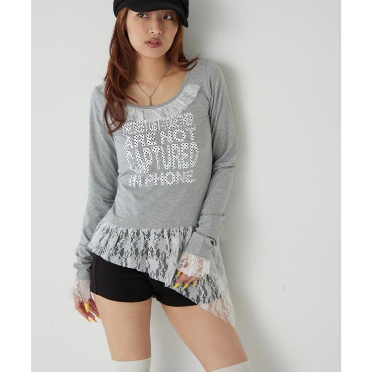 LGY/OFFDOT | 【WHO'S WHO gallery】レースリメイクメッセージトップス | PAL GROUP OUTLET