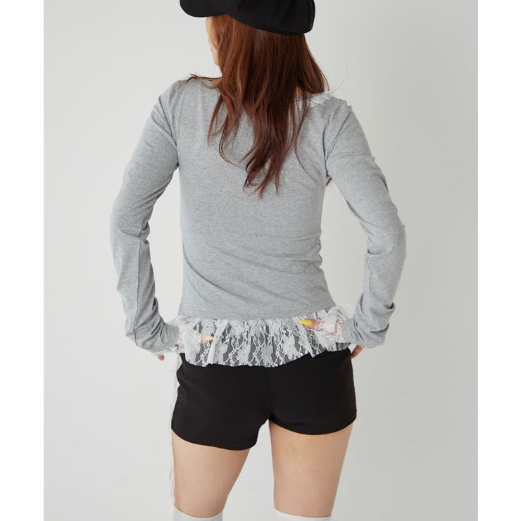 【WHO'S WHO gallery】レースリメイクメッセージトップス | PAL GROUP OUTLET | 詳細画像10 