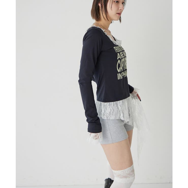 【WHO'S WHO gallery】レースリメイクメッセージトップス | PAL GROUP OUTLET | 詳細画像17 