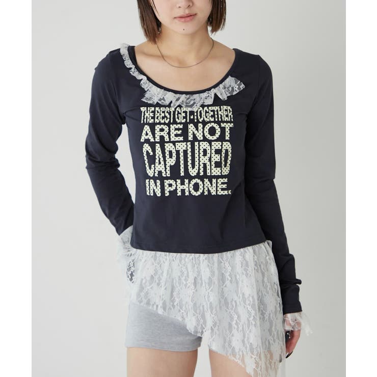 【WHO'S WHO gallery】レースリメイクメッセージトップス | PAL GROUP OUTLET | 詳細画像19 