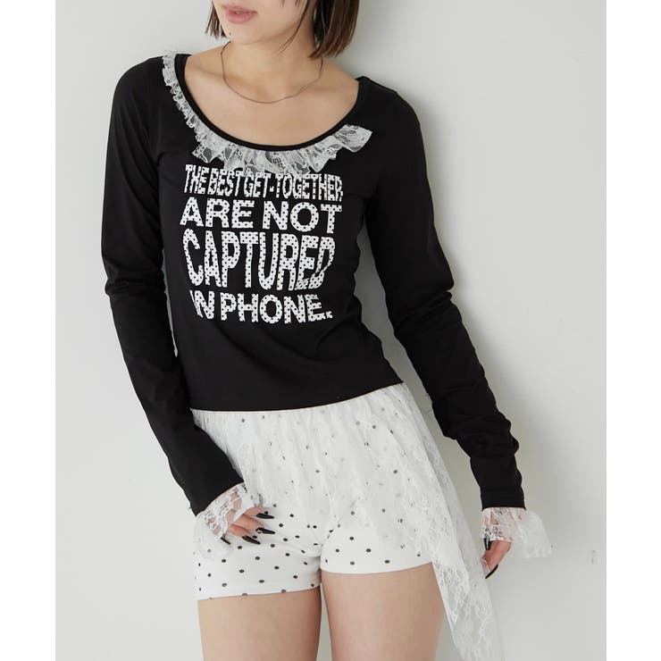 BK/OFFDOT | 【WHO'S WHO gallery】レースリメイクメッセージトップス | PAL GROUP OUTLET