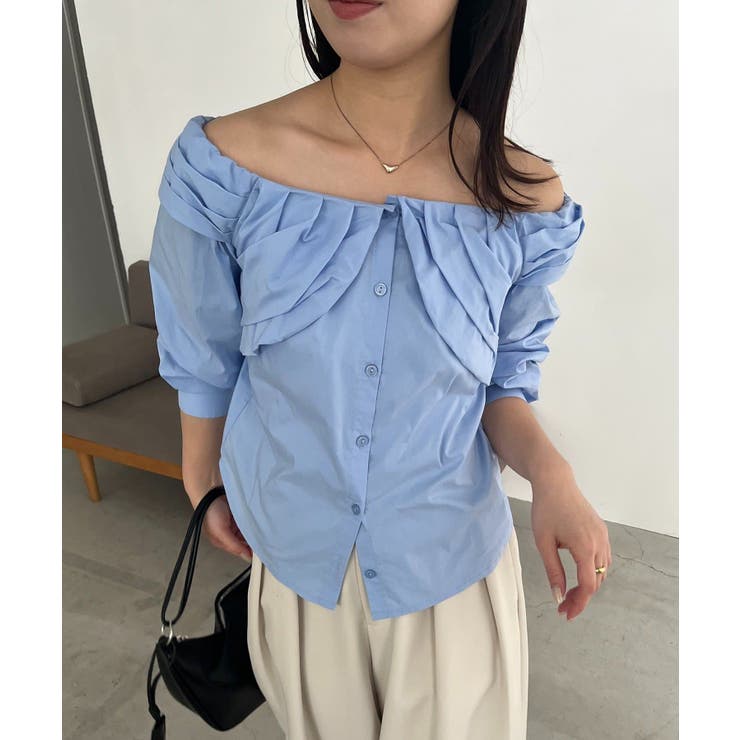 BLUE | 【CAPRICIEUX LE'MAGE】オフショルパフBL | PAL GROUP OUTLET