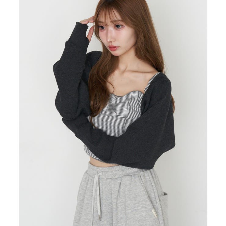 【RAY CASSIN】ニットショートボレロ | PAL GROUP OUTLET | 詳細画像31 