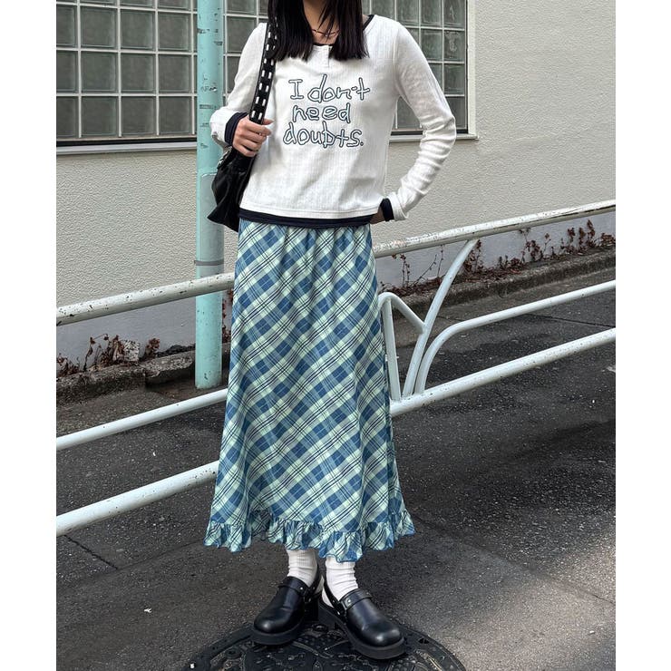 【Ciaopanic】バイヤスチェックシアーIラインスカート | PAL GROUP OUTLET | 詳細画像4 