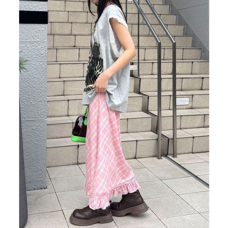 【Ciaopanic】バイヤスチェックシアーIラインスカート | PAL GROUP OUTLET | 詳細画像18 