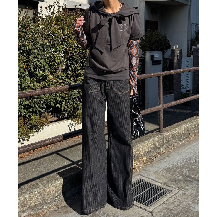 【Ciaopanic】リボンパフスリーブ半袖スウェットパーカー | PAL GROUP OUTLET | 詳細画像12 