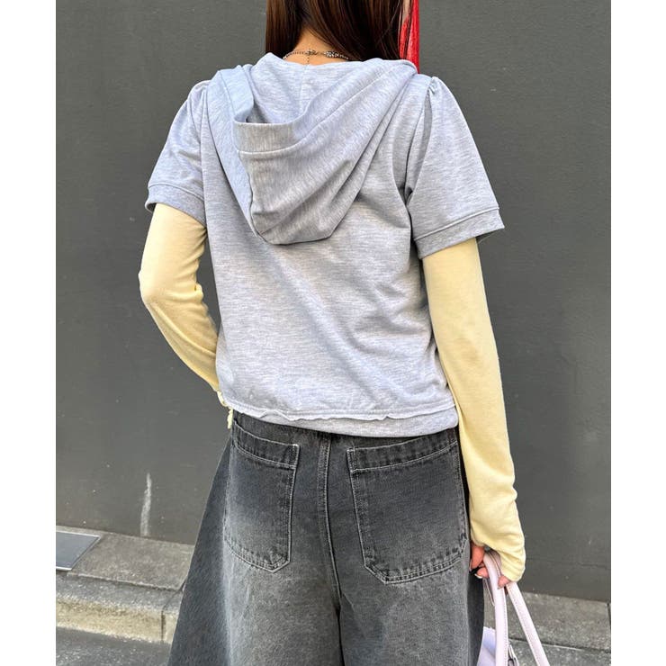 【Ciaopanic】リボンパフスリーブ半袖スウェットパーカー | PAL GROUP OUTLET | 詳細画像17 