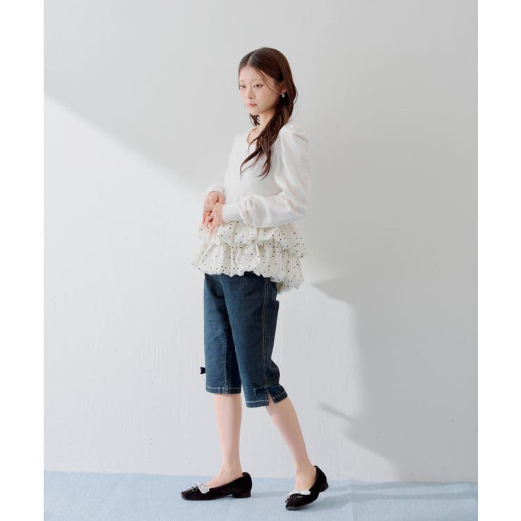 【Chico】リボン取り外しサイドスリットカプリPT | PAL GROUP OUTLET | 詳細画像17 