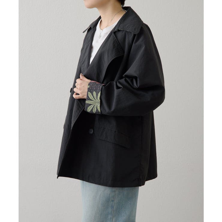 【ear PAPILLONNER】sampoリバーシブルハーフコート | PAL GROUP OUTLET | 詳細画像13 