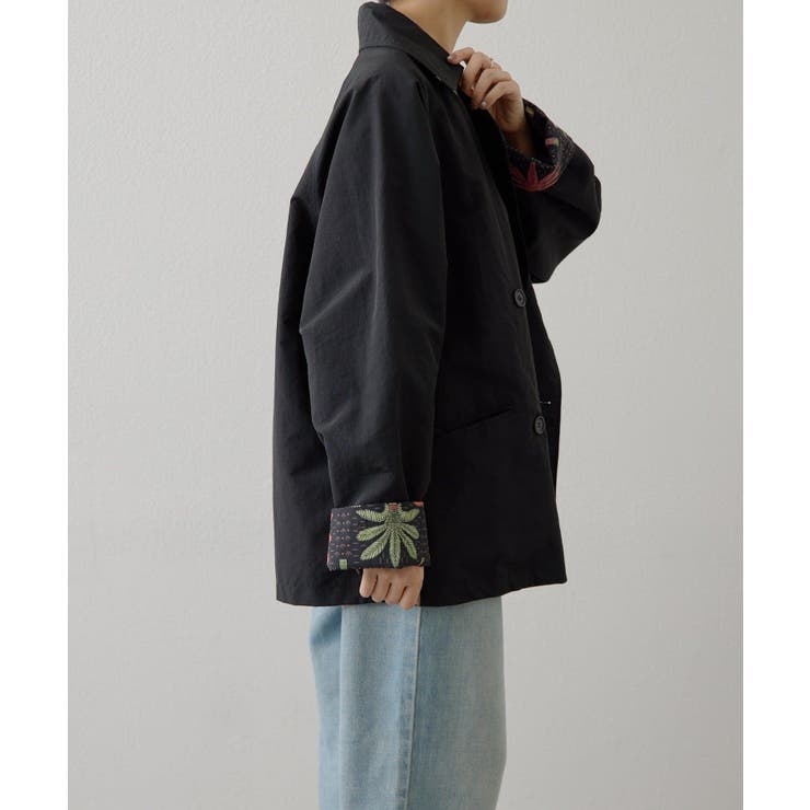 【ear PAPILLONNER】sampoリバーシブルハーフコート | PAL GROUP OUTLET | 詳細画像15 