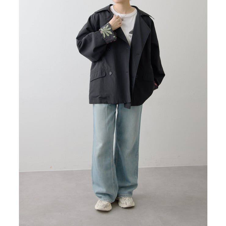 【ear PAPILLONNER】sampoリバーシブルハーフコート | PAL GROUP OUTLET | 詳細画像16 