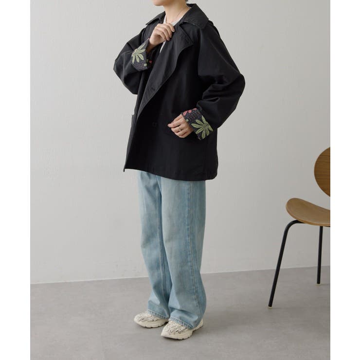 【ear PAPILLONNER】sampoリバーシブルハーフコート | PAL GROUP OUTLET | 詳細画像17 