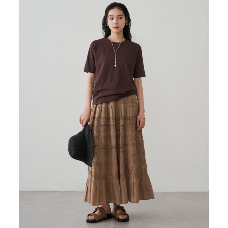 【Loungedress】【INDIA】ギャザーティアードレースSK | PAL GROUP OUTLET | 詳細画像11 
