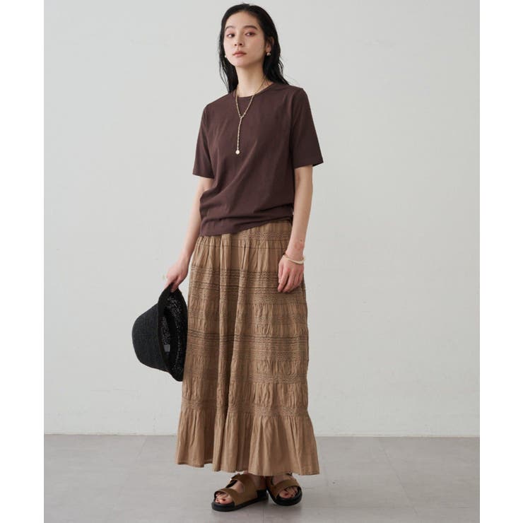 【Loungedress】【INDIA】ギャザーティアードレースSK | PAL GROUP OUTLET | 詳細画像12 