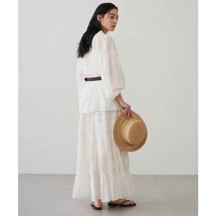 【Loungedress】【INDIA】ギャザーティアードレースSK | PAL GROUP OUTLET | 詳細画像25 