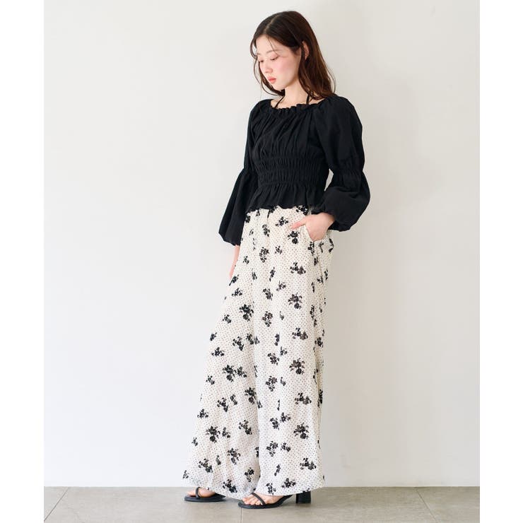 【Kastane】ドットフラワーパンツ | PAL GROUP OUTLET | 詳細画像9 