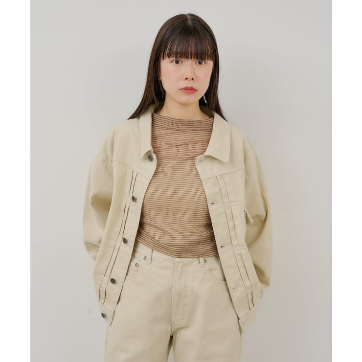 【Kastane】SHEER BORDER HENLEY | PAL GROUP OUTLET | 詳細画像4 