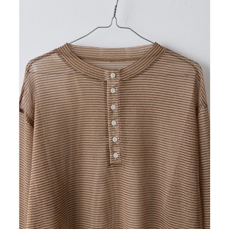 【Kastane】SHEER BORDER HENLEY | PAL GROUP OUTLET | 詳細画像6 
