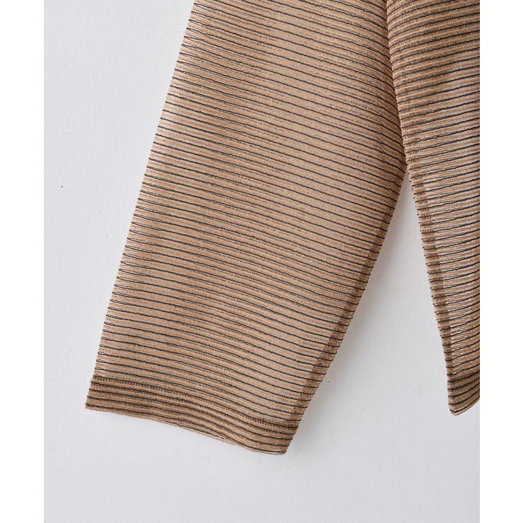 【Kastane】SHEER BORDER HENLEY | PAL GROUP OUTLET | 詳細画像7 