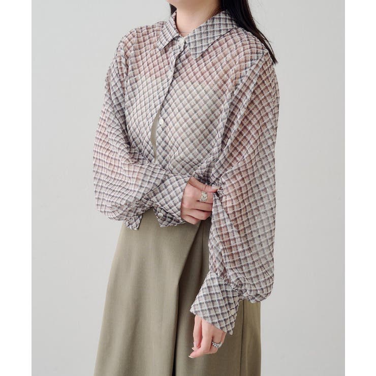 【Kastane】B オーバーレイチェックシャツ | PAL GROUP OUTLET | 詳細画像5 