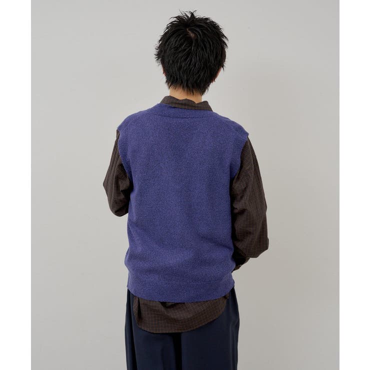 【Kastane】BOUCLE V-NECK KNIT VEST | PAL GROUP OUTLET | 詳細画像13 
