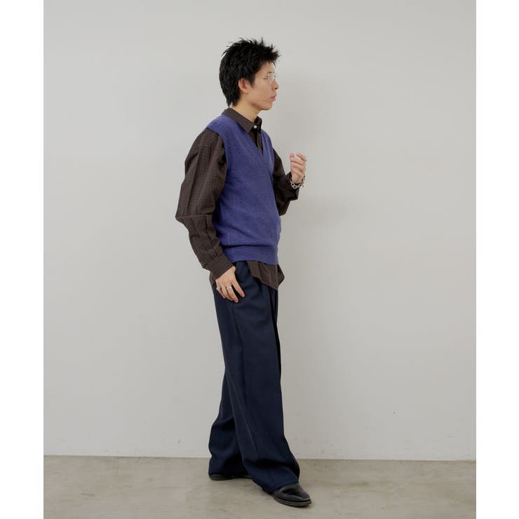 【Kastane】BOUCLE V-NECK KNIT VEST | PAL GROUP OUTLET | 詳細画像17 