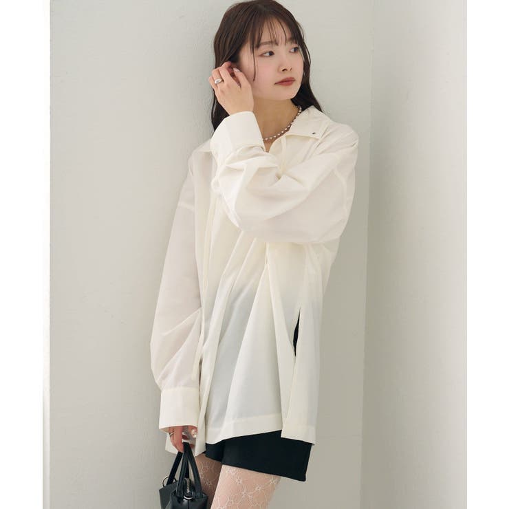 【mystic】襟付きスキッパーシャツ | PAL GROUP OUTLET | 詳細画像2 