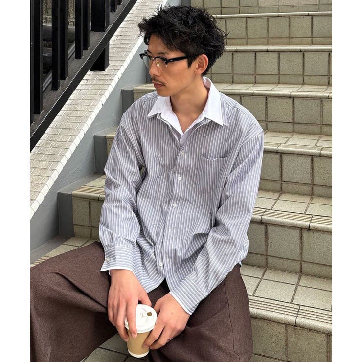 GRY | 【Ciaopanic】レイヤードダブルカラーシャツ | PAL GROUP OUTLET