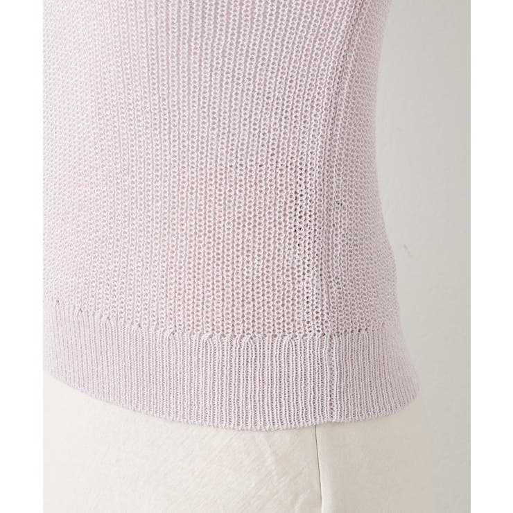【La boutique BonBon】ペーパーヤーンフリルVネックKN | PAL GROUP OUTLET | 詳細画像27 