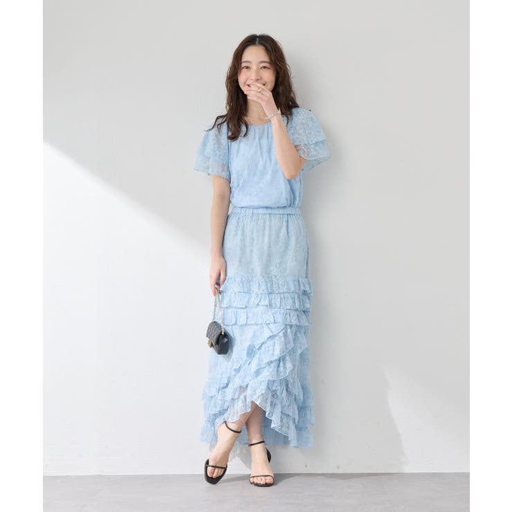 【La boutique BonBon】チュール刺?フリルマキシSK | PAL GROUP OUTLET | 詳細画像5 