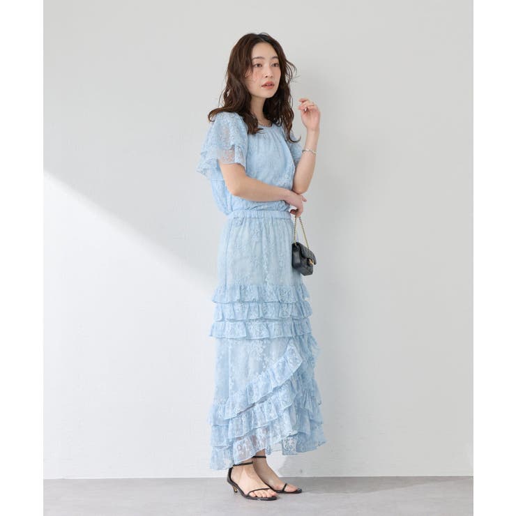 【La boutique BonBon】チュール刺?フリルマキシSK | PAL GROUP OUTLET | 詳細画像7 