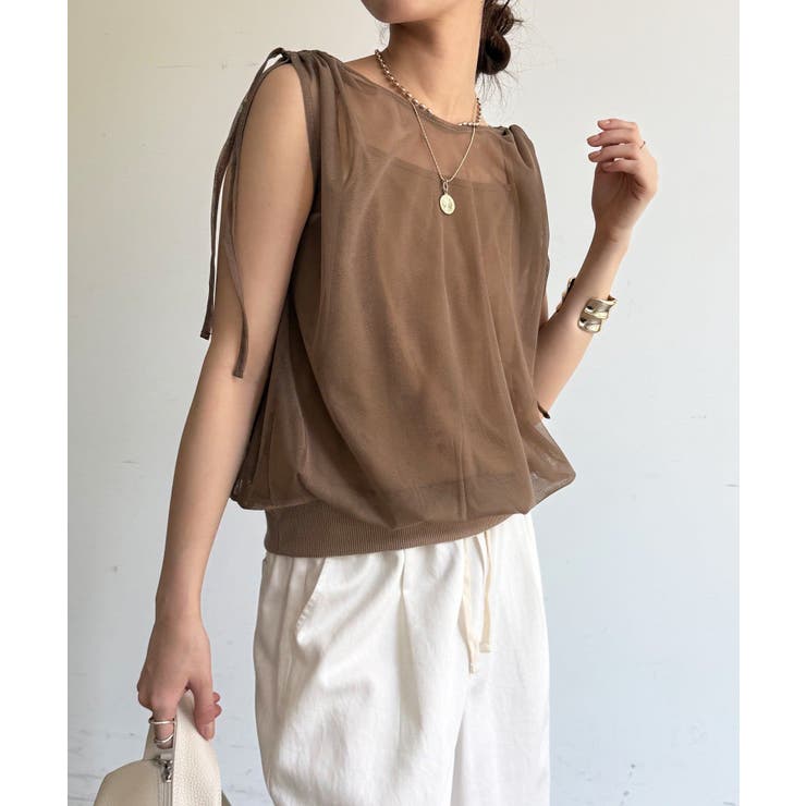 MOCA | 【DouDou】W 前後2WAYチュールカシュクールプルオーバー | PAL GROUP OUTLET
