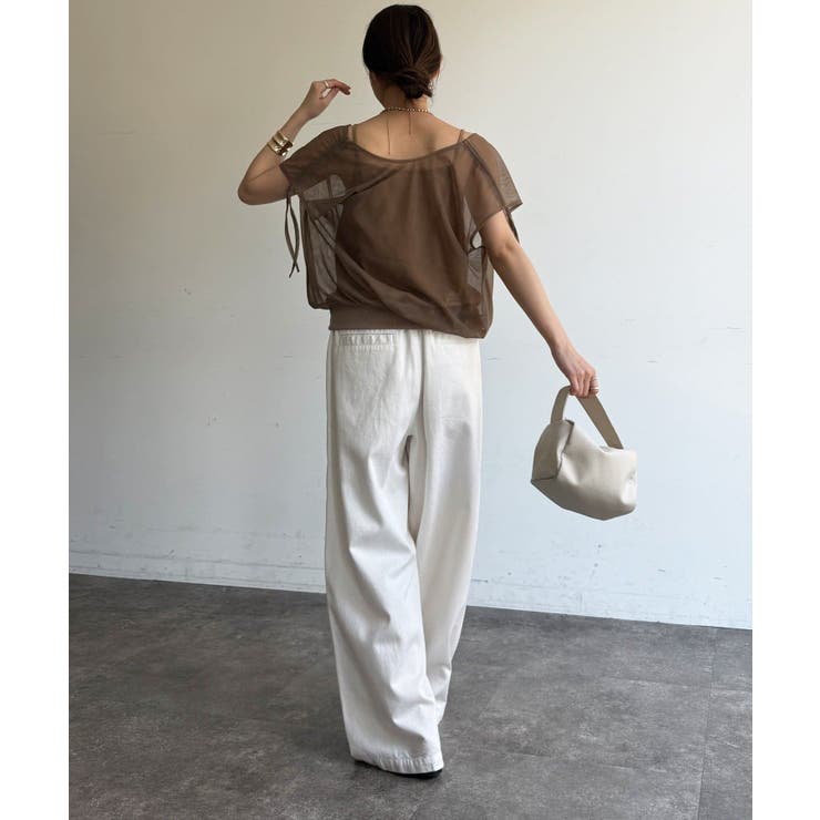 【DouDou】W 前後2WAYチュールカシュクールプルオーバー | PAL GROUP OUTLET | 詳細画像16 