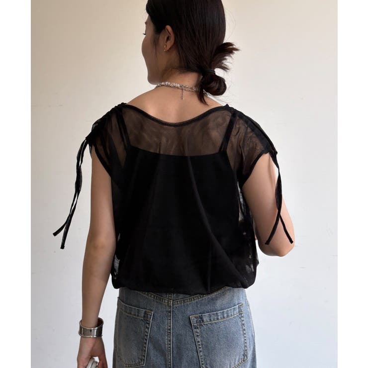 【DouDou】W 前後2WAYチュールカシュクールプルオーバー | PAL GROUP OUTLET | 詳細画像30 