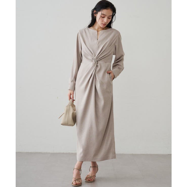 LBE | 【Loungedress】ツイストVネックOP | PAL GROUP OUTLET