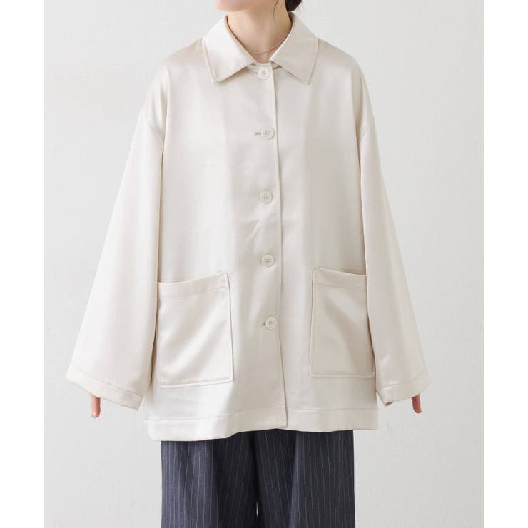 【CIAOPANIC TYPY】PON企画サテンBIGシャツジャケット | PAL GROUP OUTLET | 詳細画像3 