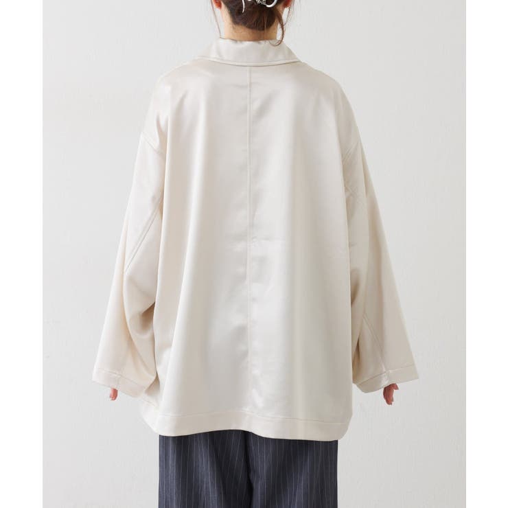 【CIAOPANIC TYPY】PON企画サテンBIGシャツジャケット | PAL GROUP OUTLET | 詳細画像5 