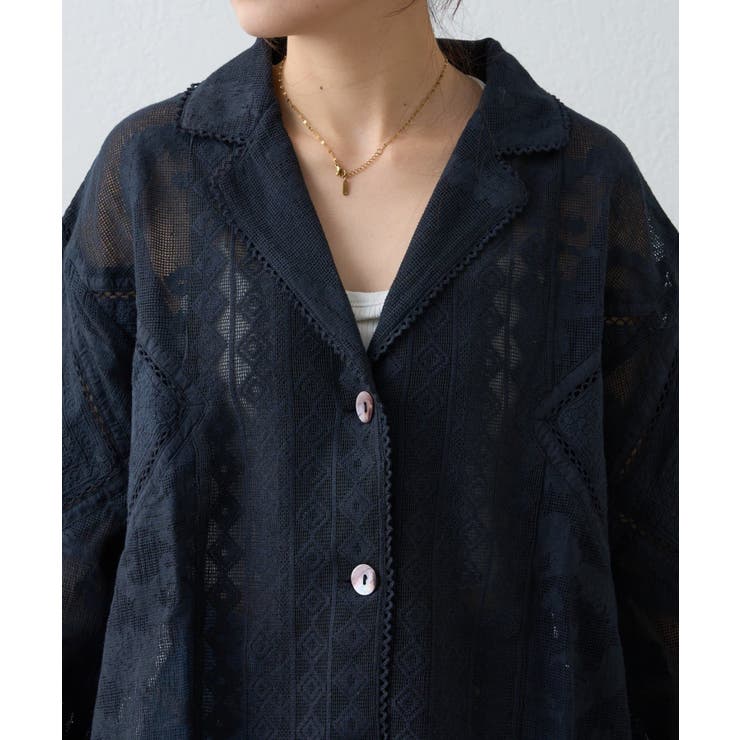 【CIAOPANIC TYPY】【india】レースリメイク風シャツジャケット | PAL GROUP OUTLET | 詳細画像15 