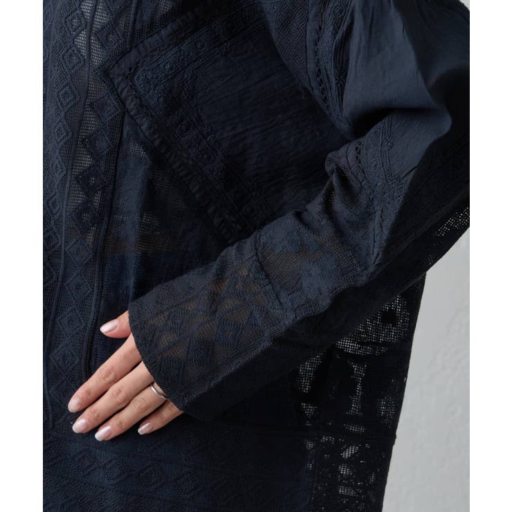 【CIAOPANIC TYPY】【india】レースリメイク風シャツジャケット | PAL GROUP OUTLET | 詳細画像16 