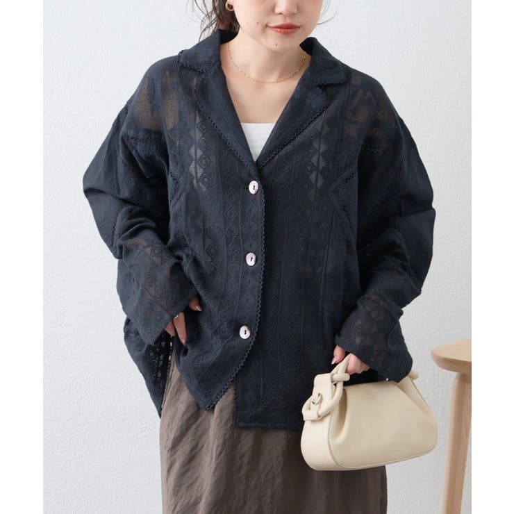 【CIAOPANIC TYPY】【india】レースリメイク風シャツジャケット | PAL GROUP OUTLET | 詳細画像6 
