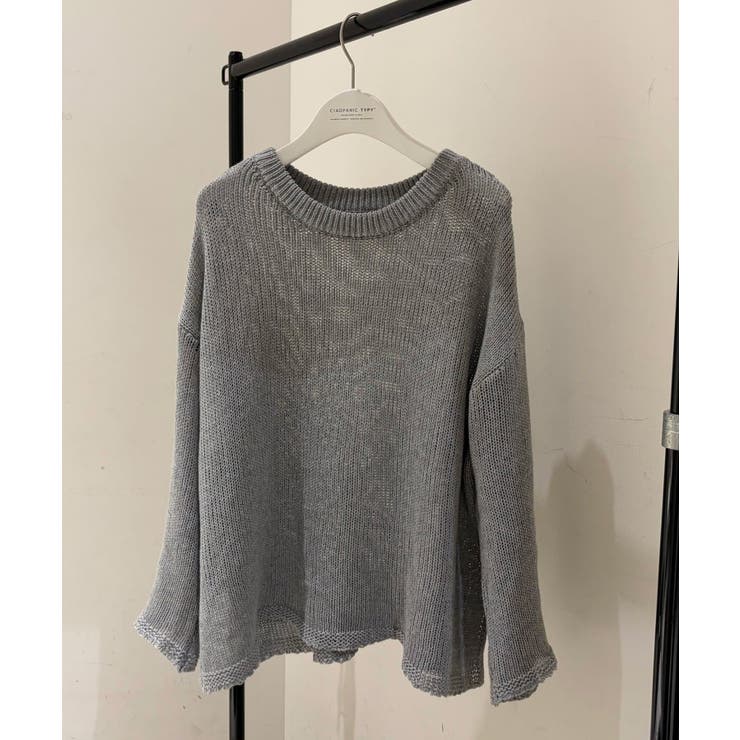 GRAY | 【CIAOPANIC TYPY】PON企画コットンシアールーズニット | PAL GROUP OUTLET