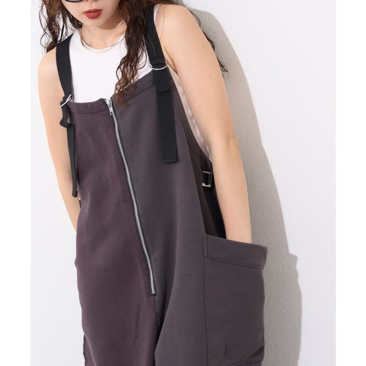 【CIAOPANIC TYPY】etsintaスウェットオーバーサロペット | PAL GROUP OUTLET | 詳細画像1 