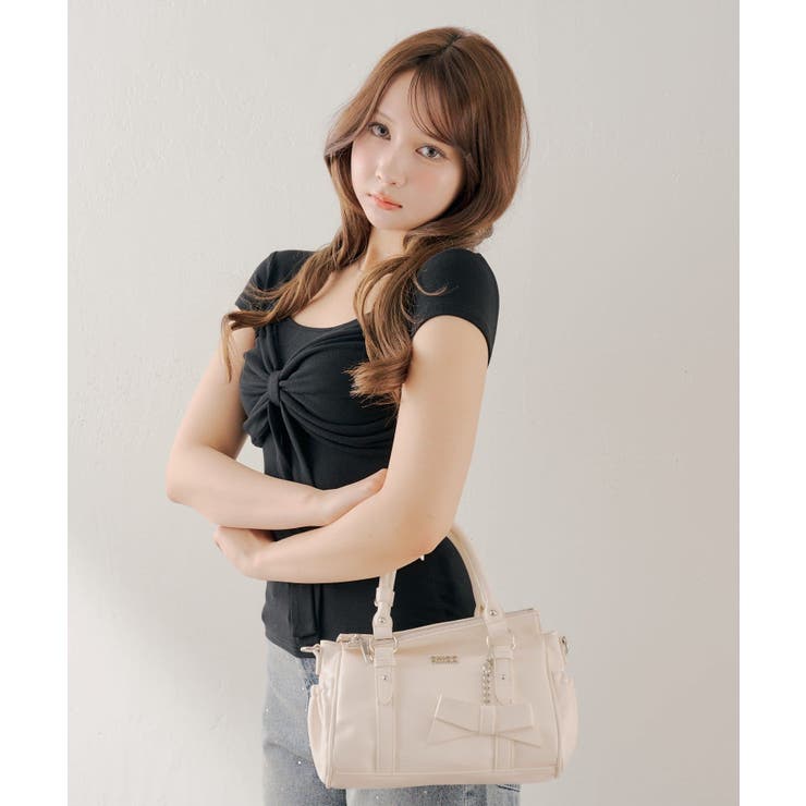 【Chico】フレンチスリーブボレロ風リボントップス | PAL GROUP OUTLET | 詳細画像9 
