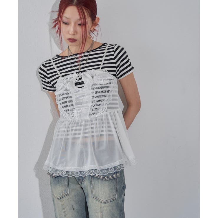 【WHO'S WHO gallery】ランジェリーキャミチュニック | PAL GROUP OUTLET | 詳細画像3 
