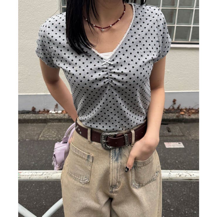 【Ciaopanic】ピコレースVネックコンパクトTee | PAL GROUP OUTLET | 詳細画像9 