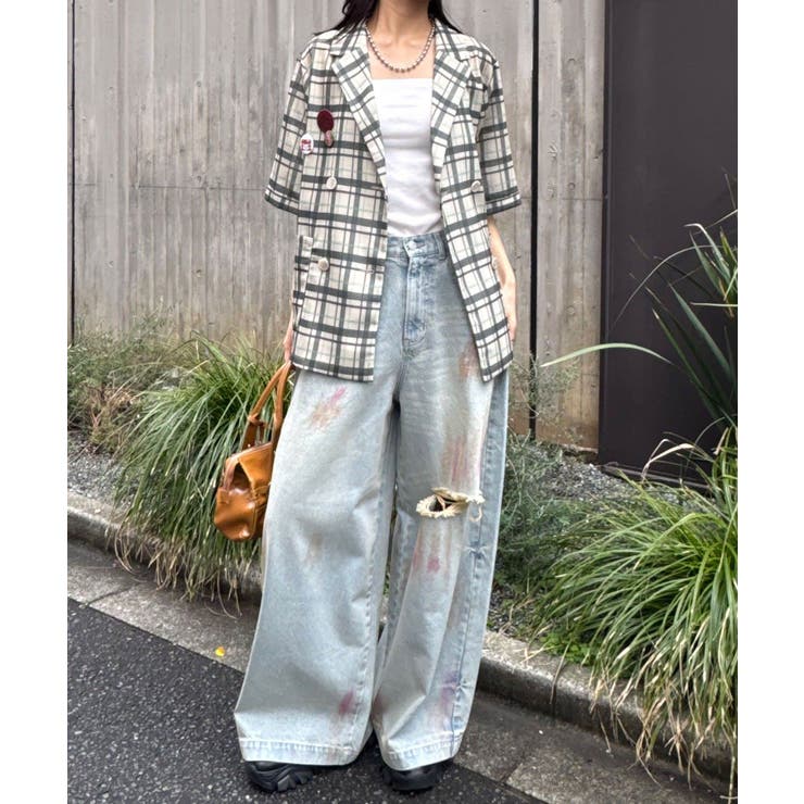 【Ciaopanic】缶バッジSETメッシュテーラードジャケット | PAL GROUP OUTLET | 詳細画像12 