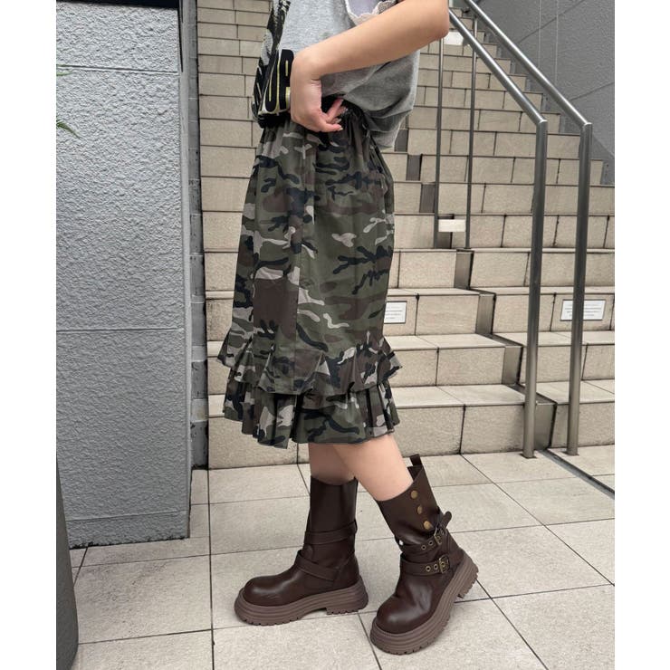 【Ciaopanic】裾フリルミリタリーミドルスカート | PAL GROUP OUTLET | 詳細画像9 