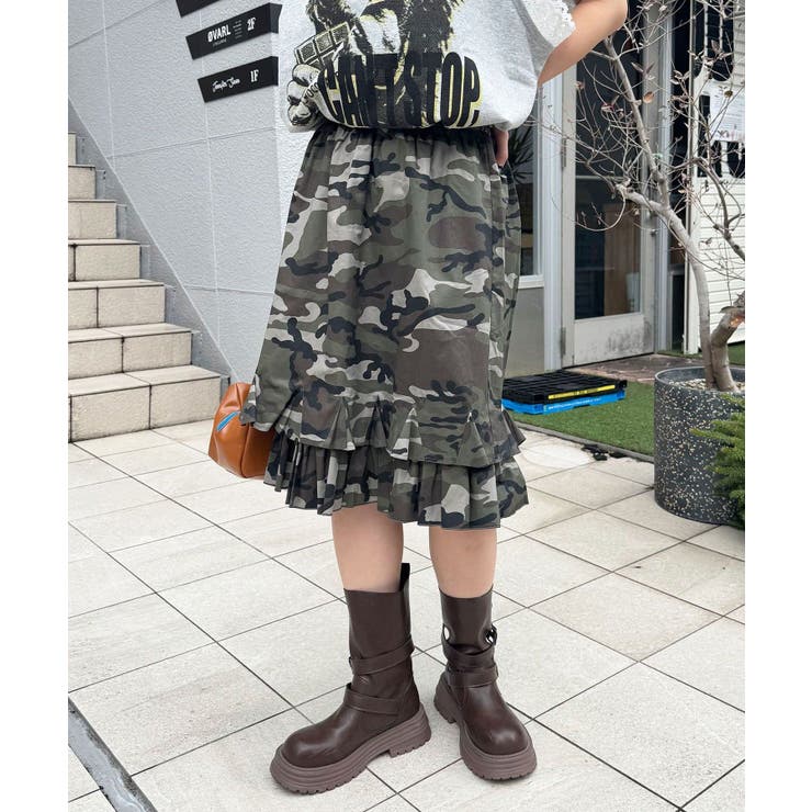 【Ciaopanic】裾フリルミリタリーミドルスカート | PAL GROUP OUTLET | 詳細画像11 