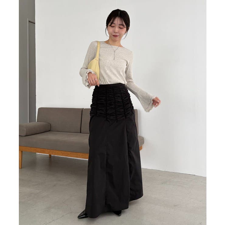 【CAPRICIEUX LE'MAGE】ラインギャザーSK | PAL GROUP OUTLET | 詳細画像7 